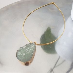 Natural stone necklace